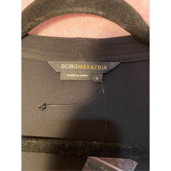 BCBG women’s black midi length wrap dress size small - Picture 4 of 4